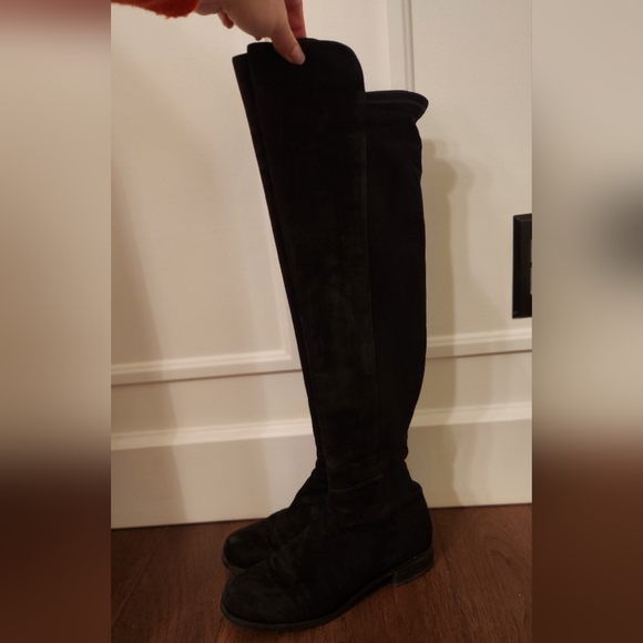 Stuart Weitzman 5050 Suede Knee Boots - Picture 8 of 11